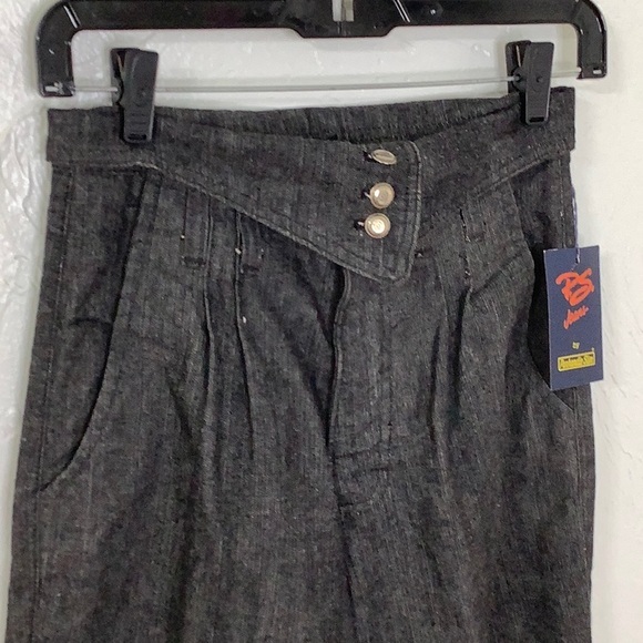 Vintage Panhandle Slim rib cage roll down high waist flat front jeans SZ 5/6 NWT - Picture 5 of 16